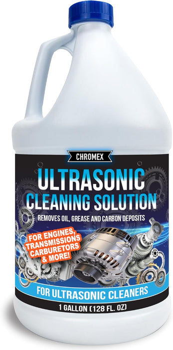 Chromex Ultrasonic Carburetor and Engine Parts Cleaning Solution - Concentrated Degreaser for Ultrasonic Tanks, Quart (3