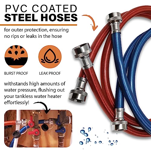 Chromex Tankless Water Heater Descaler Kit – Includes 1 Quart (32 fl oz) Descaling Solution