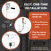 Easy one-time installation powered titanium anode rod water heater