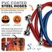 PVC coated steel hoses tankless water heater flushing kit