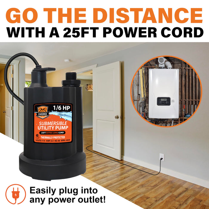 Go the distance 25 ft power cord tankless water heater flush kit
