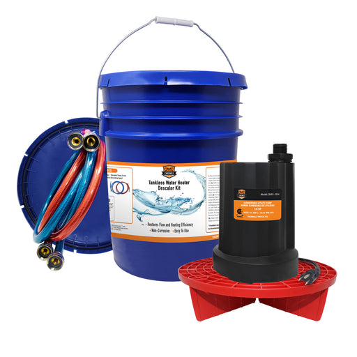 Chromex tankless water heater flush kit use your own solution DIY