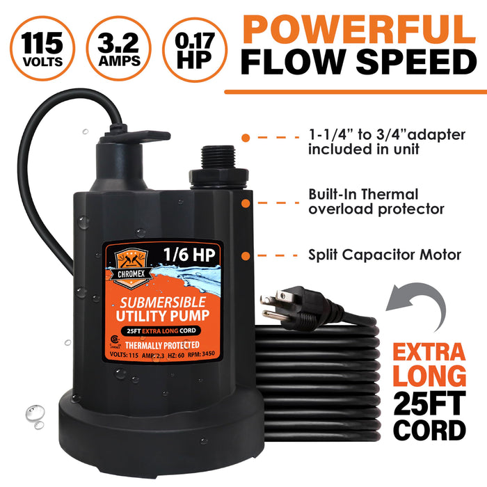 Powerful flow speed pump 1 qt tankless descaling kit