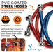 PVC coated steel hoses tankless water heater flushing kit