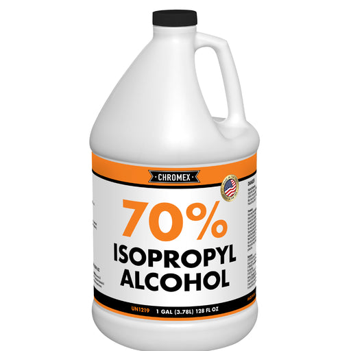 Chromex 70% Isopropyl Alcohol (IPA), 1 Gallon (128 Fl Oz) - Made in USA
