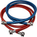Chromex 6 ft PVC hose red for hot water and blue for cold water burstproof heavy duty nylon braided