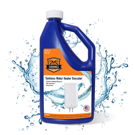 Chromex tankless water heater descaling solution highly effective descaler